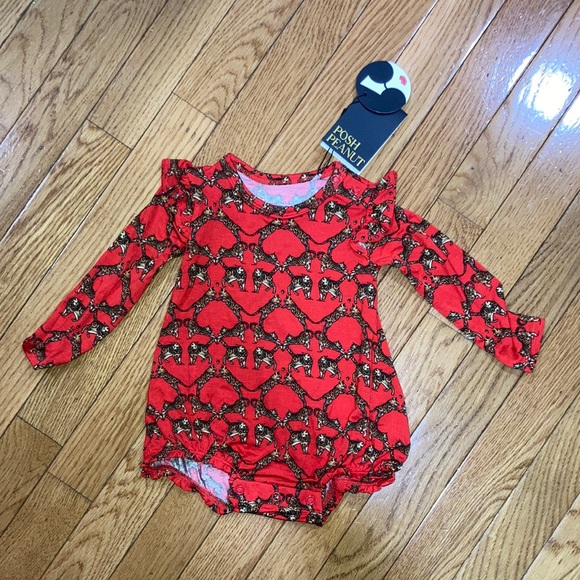 - Posh Peanut x Alice and Olivia Bengals Bubble-3/6M